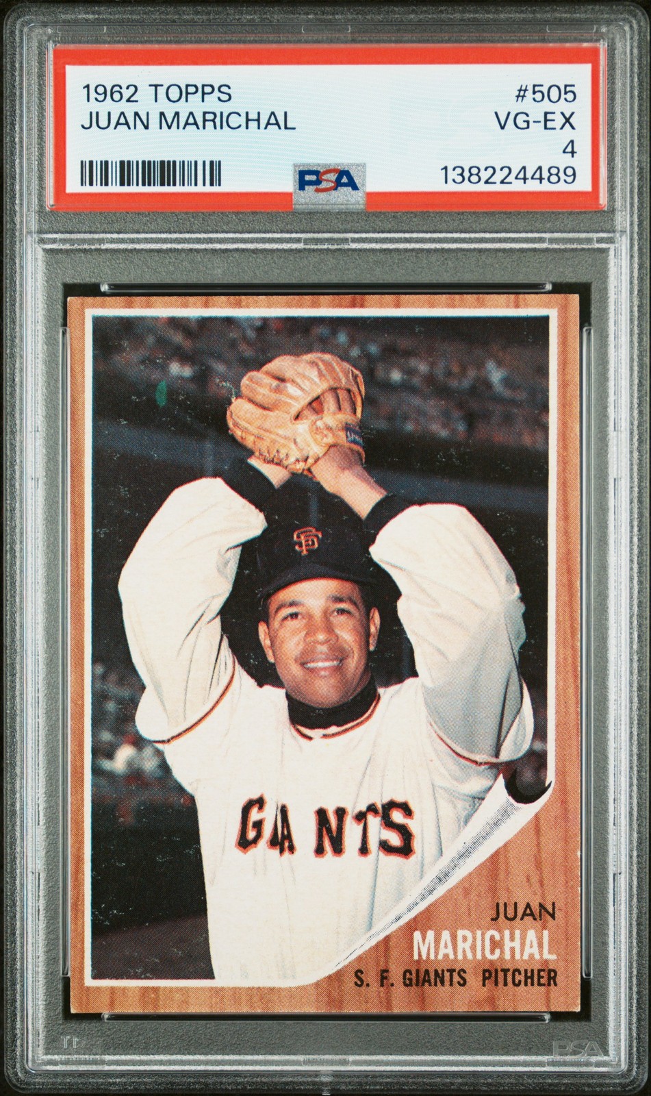 1962 Topps Juan Marichal #505 PSA 4 San Francisco Giants