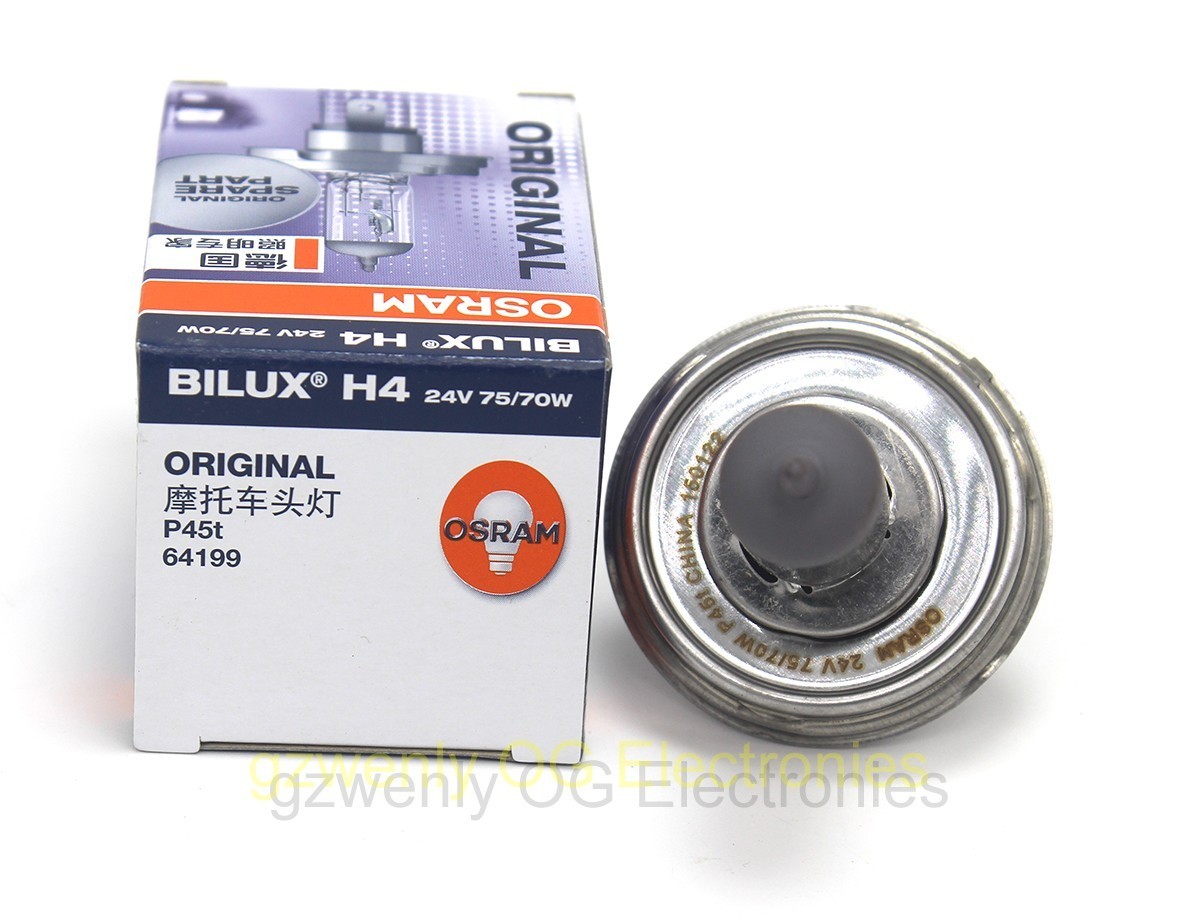 osram 64199 24V 75/70W H4 P45t Off-Road BILUX truck bus R2