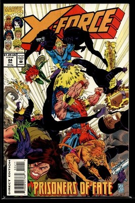 X-Force #24 Marvel Comics 1993 Direct Edition Prisoners of Fate
