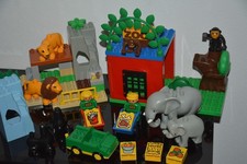 LEGO® DUPLO - MOC - Zoo Tiere - Elefanten Affen Löwe Löwin Seehunde Auto Futter