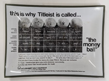 Vintage Titleist Golf Ball 7x5 Glass Dish 197...