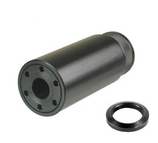 5.56 .223 Compact Linear Barrel Extension Tube Comp Muzzle Brake Aluminum 1/2x28