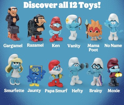 Burger King / Hungry Jacks Smurfs 2024/2025 Pick A Toy