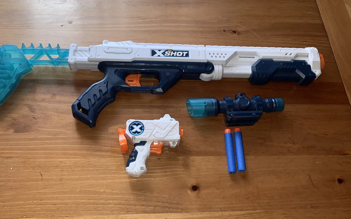 ZURU X-Shot Excel Hawk Eye Foam Dart Blaster Gun & Mini Gun Tested And  Working