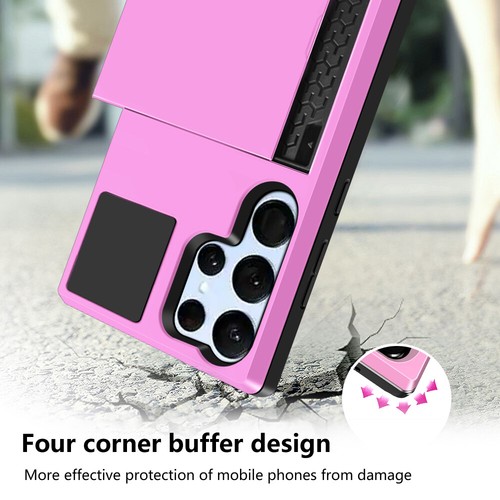 Funda blindada híbrida con ranura para tarjeta Ultra para Samsung Galaxy S23 S25 Plus S23 S25 Ultra - Imagen 19 de 29