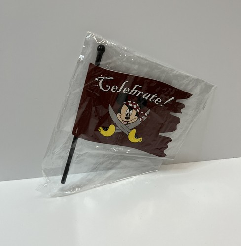 Mickey Mouse Pirate Celebrate Cake Topper Flag