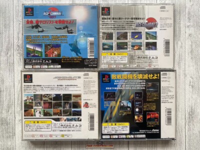 SONY PlayStation 1 PS one Ace Combat 1 2 3 & Side Winder 4games