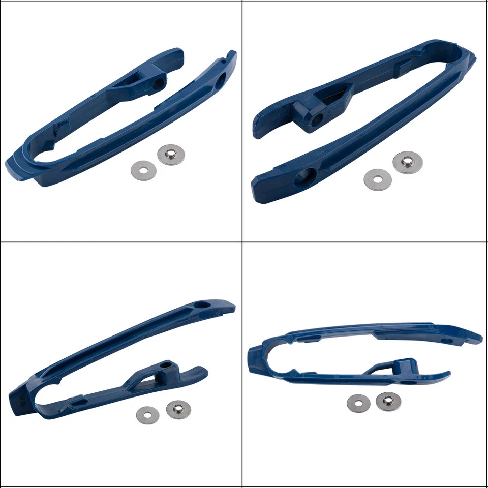 Kit de guía deslizante de cadena para Husqvarna TC FC FC FX FS 125/250/350/450 TX300 azul Foto 4 de 4