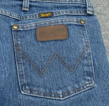 Wrangler Jeans Mens 44x32 Blue 47MACMS Premium Advanced Performance Cowboy Cut