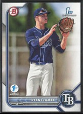 2022 Bowman Draft 1st Edition Ryan Cermak BD-81 1st | Tampa Bay Rays