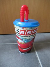 Trinkbecher mit Deckel und Strohhalm, Cars, neu und unbenutzt