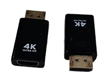 2 Adattatori DisplayPort a HDMI 4K Ultra HD per PC Monitor TV Coppia Set