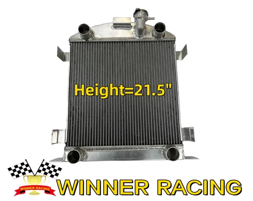 Aluminum Radiator Fit Ford Lowboy Chopped w/flathead V8 engine 1932-1939