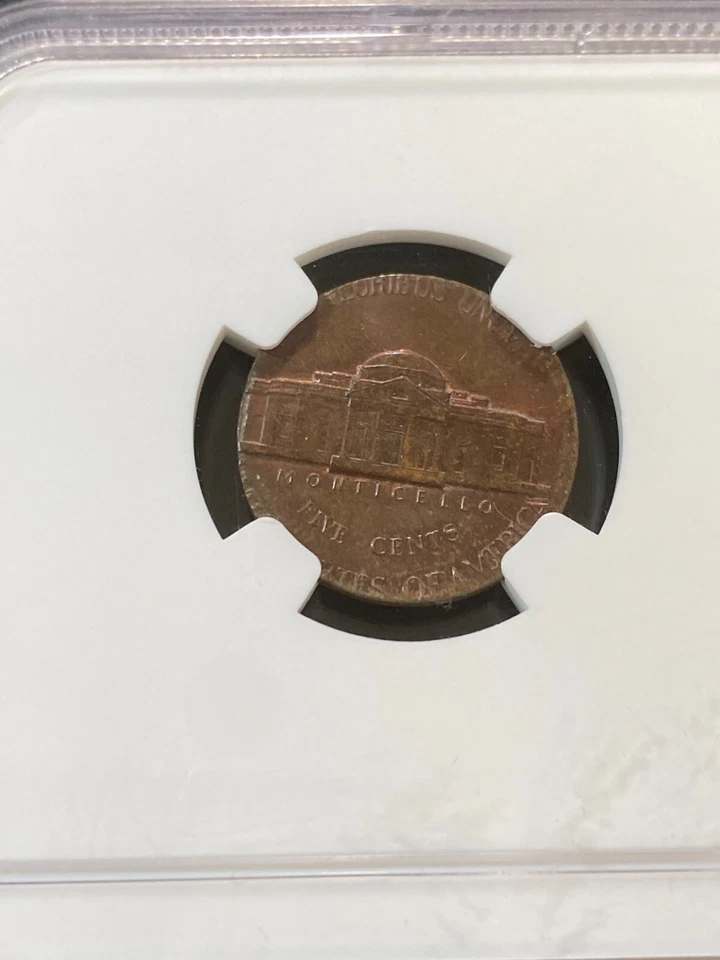 1979 NICKEL STRUCK ON CENT BLANK ERROR NGC MS-63 - UNCIRCULATED - SLABBED - 5C - Image 3 of 4