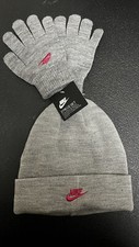 Nike Girls' Futura Beanie and Gloves Set NWT