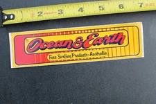Ocean & Earth Red Yellow 80's Original OE Australia V26B Vintage Surfing STICKER