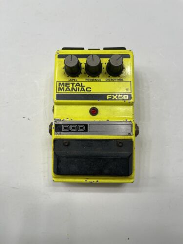 DOD Digitech FX58 Metal Maniac Distortion Rare Vintage Guitar Effect Pedal - Afbeelding 1 van 7