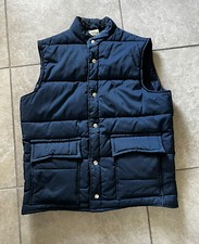 Vintage 80s WALLS BLIZZARD PRUF Down Insulated Puffer Vest Mens L Navy Blue