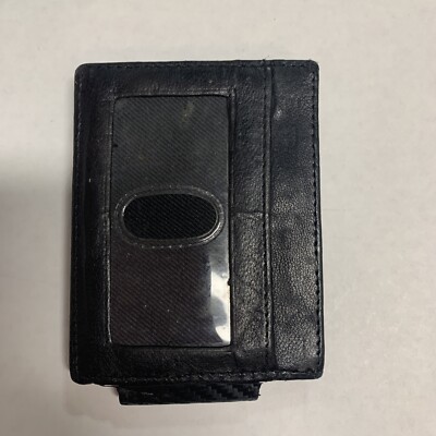 INFINITI Logo RFID Blocking Wallet – Slim Leather Bifold With Carbon Fiber Design, 4x2.85 Inches