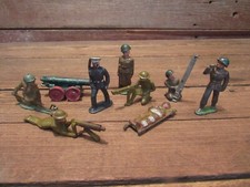 Vintage Celluloid Composite WWI Soldiers All Original