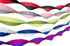 Dual Coloured  Superior Thick Crepe Paper Streamer Garland Party Decoration 15ft