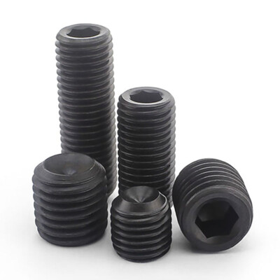 Black grade 12.9 alloy steel Hex Hexagon Socket Allen Cup Point Grub Screw Set B