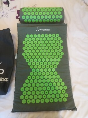 Acupuncture back mat with neck pillow, used once. Great condition | eBay UK