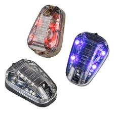 Helmet Waterproof Ladybug Lamp Strobe Signal Light Red Green Blue IR LED Light