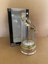 Clayton Kershaw Dodgers Signed Auto FOCO 2020 World Series Replica Trophy MLB