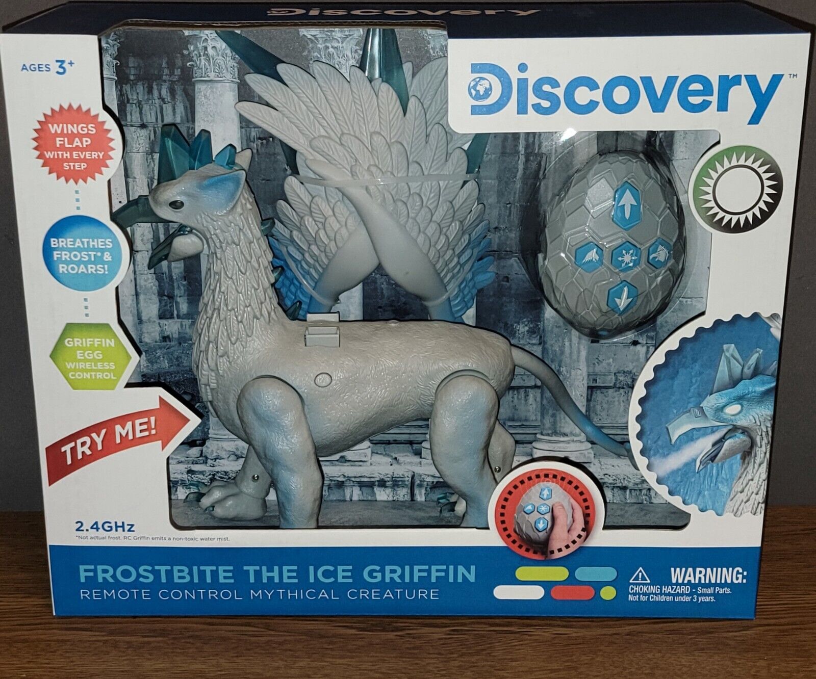 Discovery Kids Remote Control Ice Griffin Real Frost Breath, Walking, Flap Wings