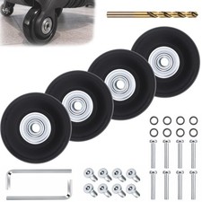 50mm Luggage Wheels Replacement Kit, Suitcase Wheel Repair Set, Axles Drill ...