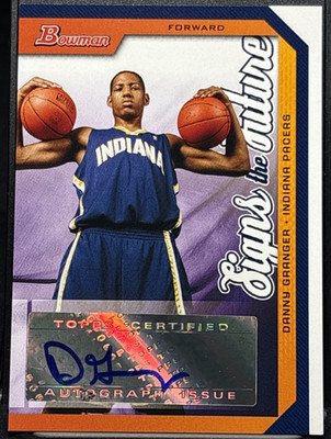 2005 Bowman Draft #SOF-DG Signs of the Future Danny Granger RC Rookie Autograph