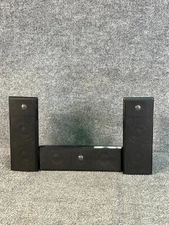 Samsung 3-Piece Home Theater Speaker System Tower Center Channel Tested Black