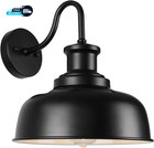 Solar Barn Light for Outside, Dusk to Dawn Gooseneck Outdoor Wall Lights Solar