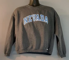 Vtg Russell Athletic NEVADA Sweatshirt UNR Wolfpack Reno 90s Y2K Collegiate XL