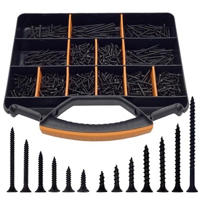 1000PCS Wood Screws Assortment Kit, Drywall Screws, Assorted Wood Screws, Phi...