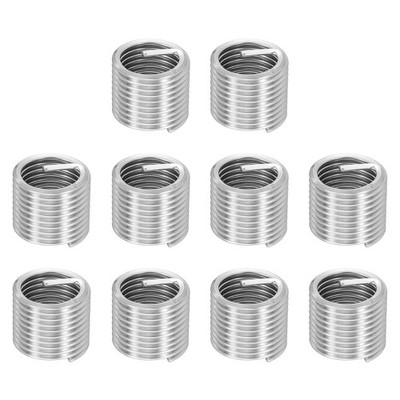 10pcs Wire Thread Inserts M16 x 2 x 1.5D Metric Helical Threaded Sleeve