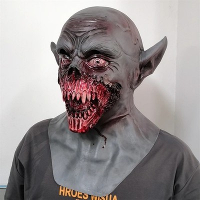 Halloween Maske Vampir Dracula Horror Latex Kostüm Cosplay Requisiten Nosferatu