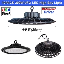 2-10 Pack 200W Watt UFO Led High Bay Light Commercial Industrial Warehouse GYM