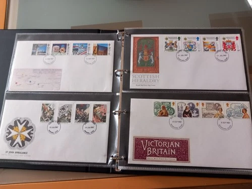 GB First Day Covers (53) 1987-1992 in Malvern Cover Album.