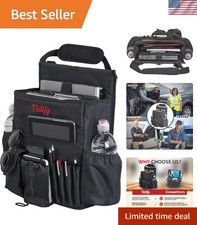 2025 Updated Car Front Seat Organizer with Adjustable Strap  Stability Straps