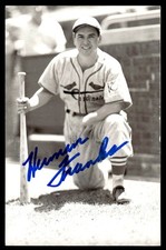 Herman Franks Cardinals Baseball Signed 3.5x5.5 Photo Auto JSA Pre-Cert *X451