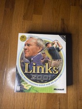Links Golf 2001 PC Game Arnold Palmer course designer, Big Box