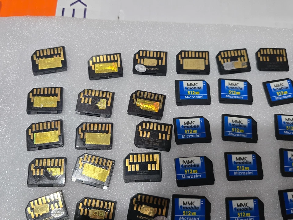 Mixed Lot 100 MMCmobile, RS-MMC & microSD Cards – 512MB – Untested - Image 3 of 4