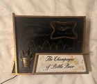 Vintage Miller High Life Champagne of Bottle Beer Lighted Bar Sign Light Works