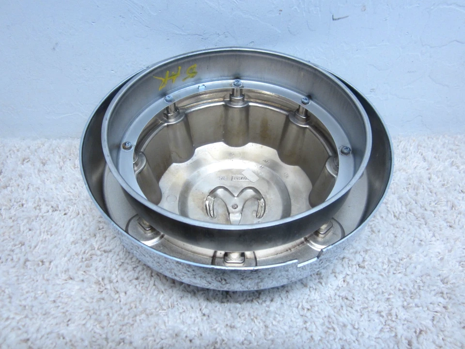 1994 - 2002 DODGE RAM 3500 OEM REAR WHEEL CHROME CENTER CAP 52038271 #2H-1 - Image 2 of 2