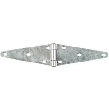 Strap Hinge, Steel, Full Surface Mounting, 5 1/2 In Leaf W X 2 5/8 In Leaf H,