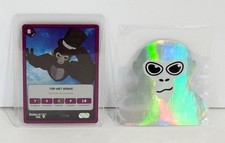 TOP HAT MONKE Makeship GORILLA TAG Trading Card  Sticker Limited Rare 1/15,368