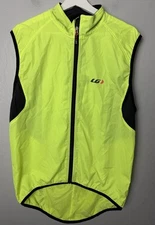 NWT Louis Garneau Nova Vest Men's XL Neon Yellow Reflective Ripstop Cycling