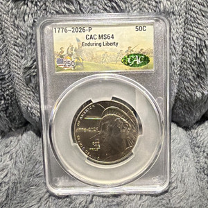 2026-P Enduring Liberty Commemorative Half Dollar 50C Business Strike CAC MS64